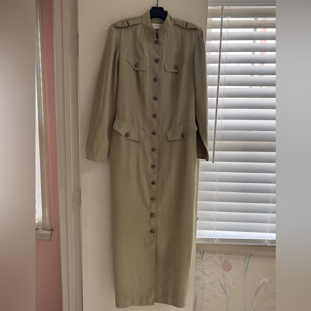 Dana Buchman Tan Silk Dress